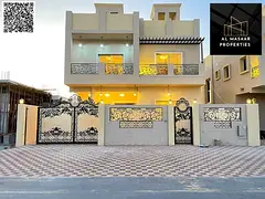 Villa with all registration and ownership fees included, ready to move in, in one of Ajman's mos
