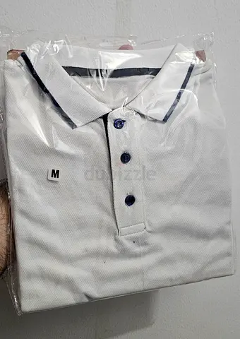 Mens Casual Polo Shirt - Navy Blue/Black/White
