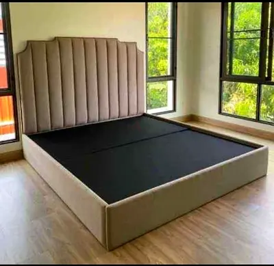 Elegant Upholstered Bed Frame with Storage