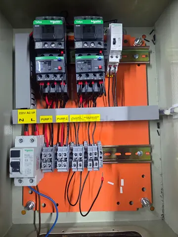 Schneider Control Panel for Dual Motor Switching