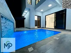 Luxury villa with 5 master bedrooms, private rooftop terrace, and swimming pool. Electricity, water,