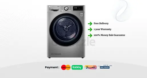Washing Dryer LG dryer 9kg Invertor ThinQ Dryer