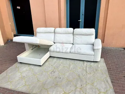 Selling in excellent Condition Ikea Lidhult L Shape Sofa Bed with Storage