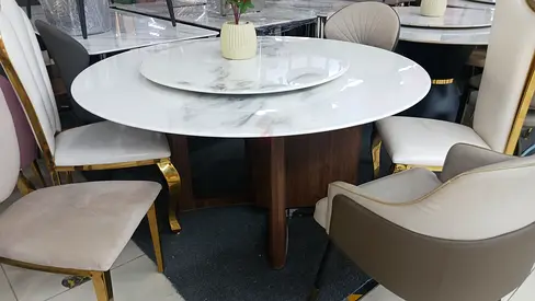 Elegant Round marble Dining Table 150×150cm