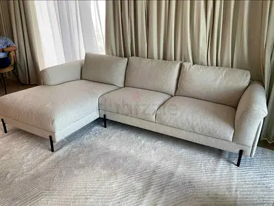 Premium Quality The Loom Collection L Shape Sofa Beige