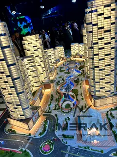 A one-bedroom apartment in the most beautiful Tiger Downtown Ajman project, in a strategic location,