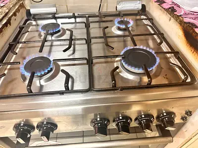 Stainless Steel Gas Stove with 4 Burners