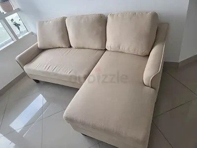 Comfortable Cleaned Beige Sectional Sofa