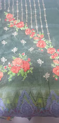 Zynah 3-piece Lawn Pakistani unstitched suit for ladies with quality Embroidery (never used)