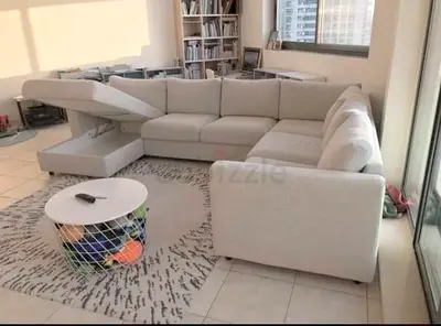 Same like new Condition Ikea Vimle U Shape Sofa Beige with Storage
