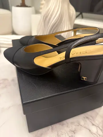 Elegant Chanel Black Heels for Sale