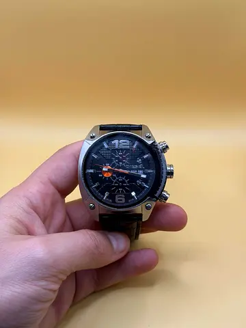 Orginal Diesel Chronograph Leather Band Watch DZ4204