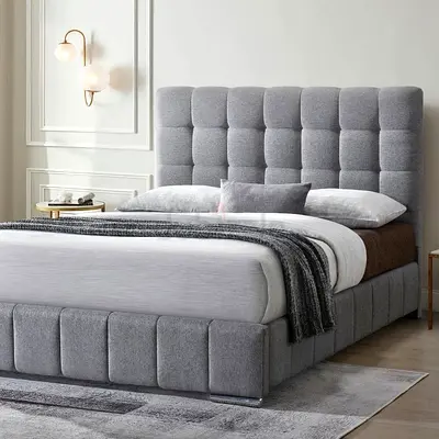 Stylish Grey King Size Bed