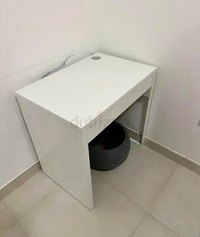 Minimalist White Study Table