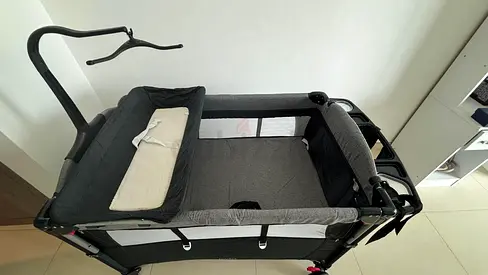 Portable Baby Playard with Bassinet Attachment