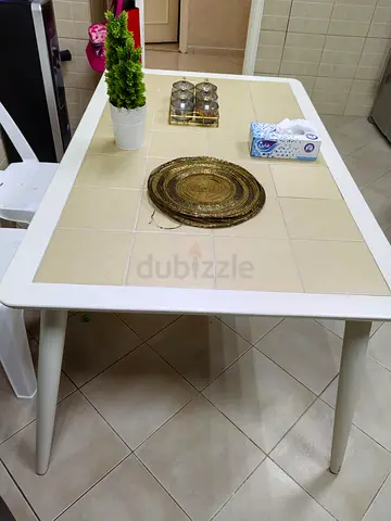 Modern White Dining Table with Elegant Design