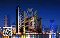 Apartment for sale with a full sea view in Ajman Full furnished Area: Master bedroom + living room L
