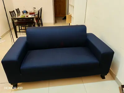 Comfortable Two seater Blue Sofa for Sale