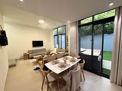 Full furnished!!!_ Brand new 2Bedroom Townhouse!_ maid room 4 bathroom with Garden 130k 4 chq