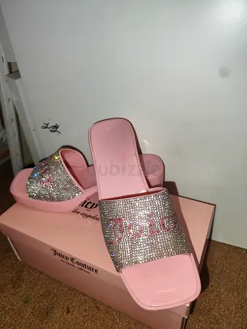 Stylish Juicy Couture Slides with Sparkling Rhinestones discontinued
