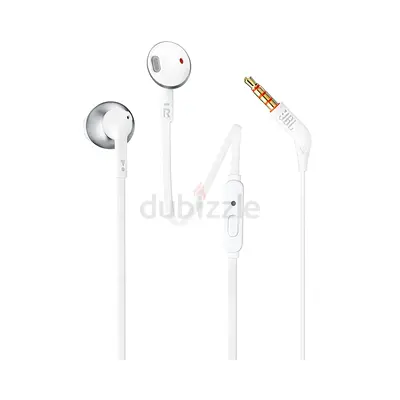JBL Tune205 Pure Bass Sound Tangle-Free Earphones With Mic