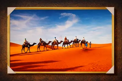 Stunning Desert Camel Caravan Artwork and more
