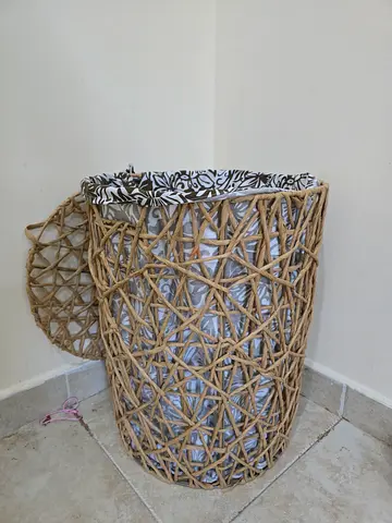 Woven Laundry Basket ,سبت غسيل