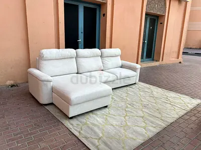 Looks great Condition Ikea Lidhult L Shape Sofa Bed with Storage