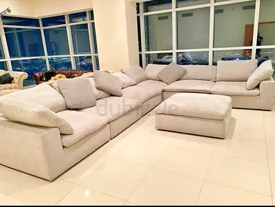 7__ pieces Modular Pan Home pianca Corner Sofa With footstool