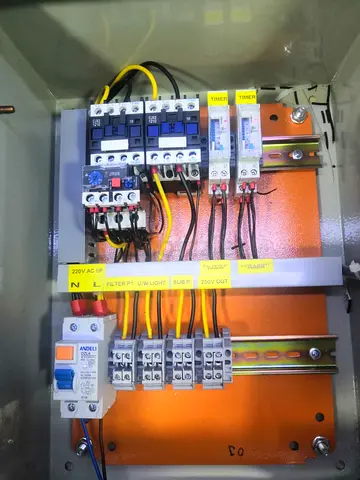 Electrical Swimming Pool Control Panel with Timer and Relays