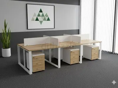 Modern Office Desks with Storage Drawers