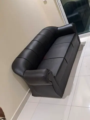 Comfortable Black Upholstered Sofa