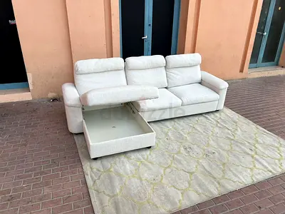 Same like new Condition Ikea Lidhult L Shape Sofa Bed with Storage