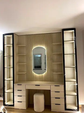Modern Stylish Dressing Table with Mirror and Storage