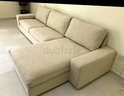 Ikea Kivik L Shape Sofa Beige Perfect Condition