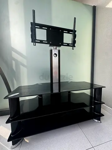 TV Glass Stand Black