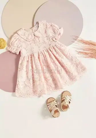 Max brand Stylish Pink Lace Baby Dress