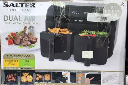 Salter Dual Air Fryer - Healthy Air Fried Meals