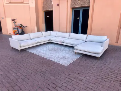 Same like new Marina Home feather filled U Shape Sofa