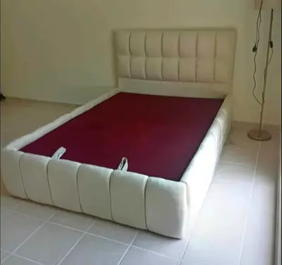 Hydrolic bed frame with big storage space