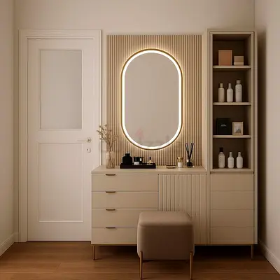 Elegant Modern Vanity Unit with Mirror