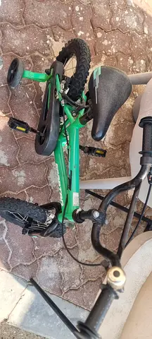 Kids Green Bicycle with Training Wheels