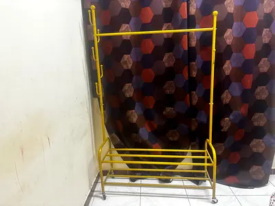 Sturdy Yellow Clothes Rack for Sale