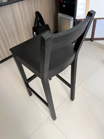 NEVER USED Stylish Black Wooden Chair for Sale NORDVIKEN