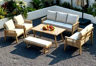 flawless 9-seater outdoor garden furniture set