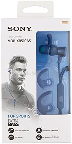 Sony MDRXB510AS In-Ear Sports Headphones Blue