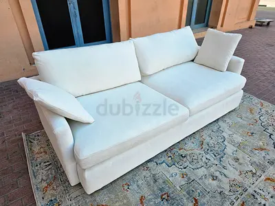 Premium Quality CrateBarrel Lounge Deep feather Sofa Beige