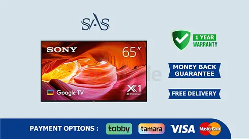 Sony 65 inch Tv | Google Tv | New | Free Delivery | Warranty | 65X75K | BRAVIA UHD 4K HDR Smart TV