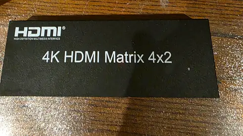 4K HDMI Matrix 4x2 Switcher. New. Unused. AED 70 only. Free delivery.