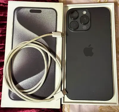 iPhone 15 Pro Max Black Titanium 512GB Perfect Condition